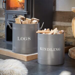 Log Bucket & Kindling Bucket Set